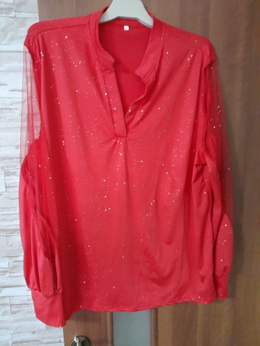 Bluza cu mâneci transparenta