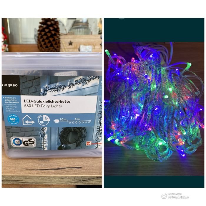 LED гирлянд и лампички