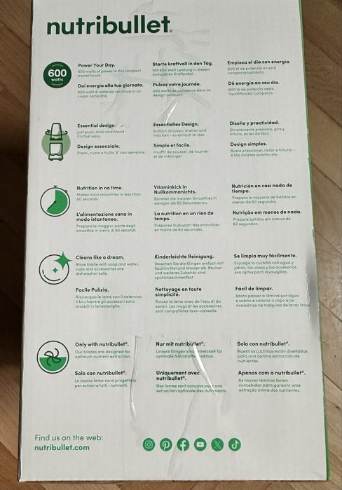 Nutribullet 600W sigilat