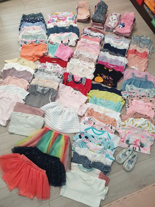 Lot complet fetițe 86-92, 115 produse