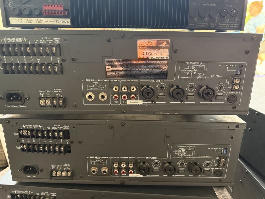 Професионални усилватели  Monacor PA-1120