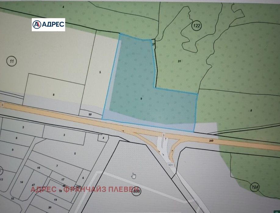 Парцел в Плевен, област-с.Козар Белене площ 18000 цена 150000