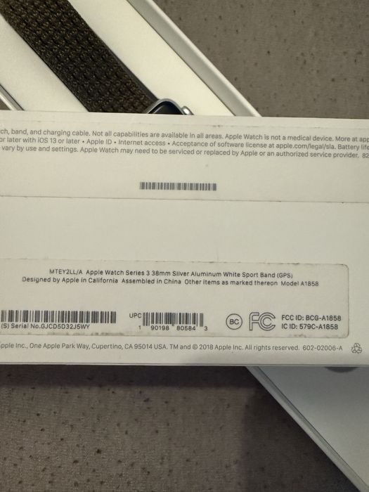 Apple watch series 3  38 mm
