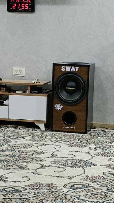 Сабвуфер swat  550 rms 2+2 om