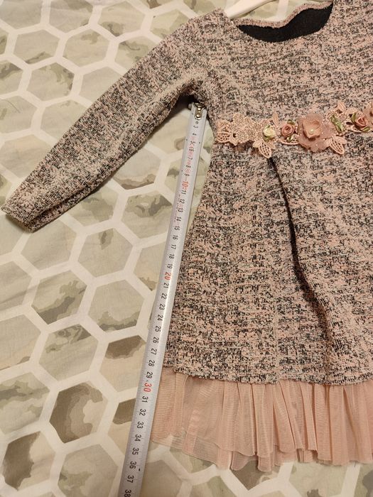 Детска рокля с дълъг ръкав 2г