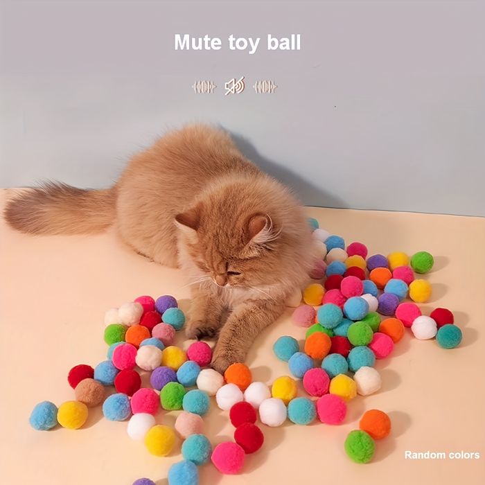 Безшумно плюшено топче за котки