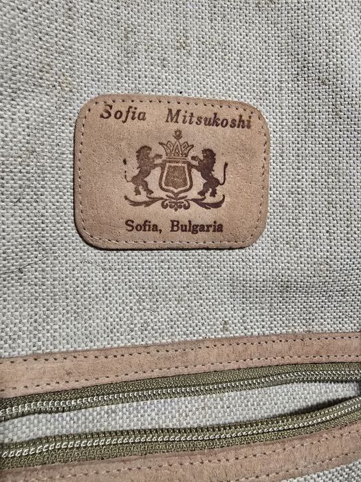 Стара рекламна ленена чанта СПОРТ ТОТО  Mitsukoshi