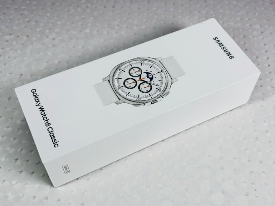 НОВ! Samsung Watch 8 Classic LTE 46mm White 2г. Гаранция!