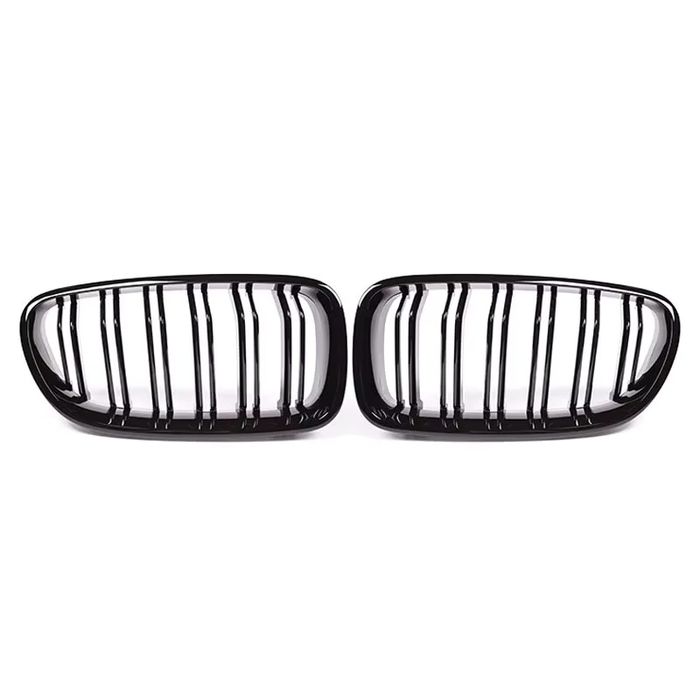 Set 2 Grile duble M compatibile cu BMW F10/F11 2010-17 negru lucios