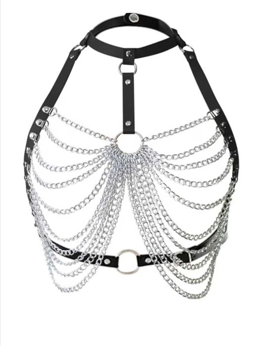Sutien de lanturi tip ham, sexy, harness BDSM, punk, one size