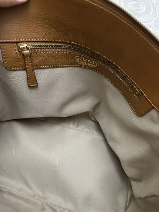 Кожаная сумка коричневая