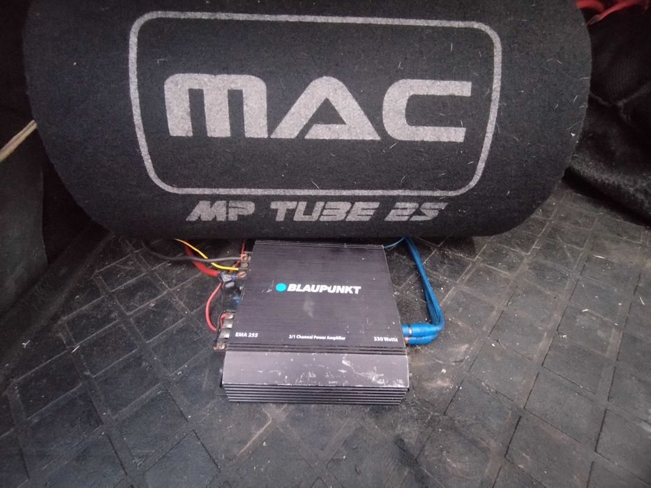 Subwoofer / tub de bass auto Mac Audio + statie auto Blaupunkt