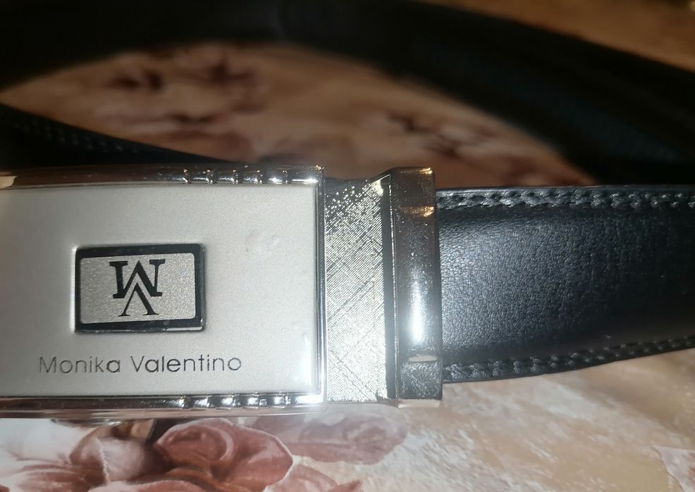 MONIKA VALENTINO Оригинал Дамски Автоматичен Колан Естествена Кожа 120