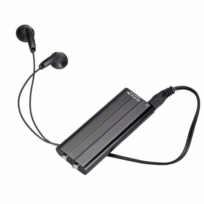 Мини подслушвател, аудио записващо устройство скрит звукозапис 50 часа