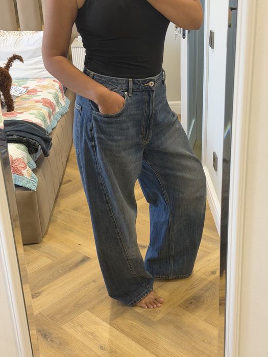 Джинсы багги от zara