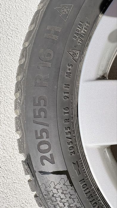 Roti BMW E90 Seria 3 Styling 242 R16 205/55/R16,cu Anvelope Iarna Continenental WinterContact impecabile