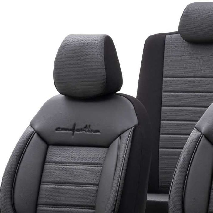 К-т Луксозна Тапицерия Automat-OTOM, Черна с черен шев, COMFORT LINE