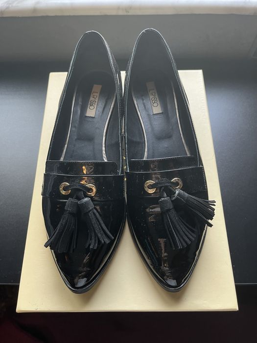 Pantofi balerini IL PASSO ( nu Musette) negri piele lacuita marimea 40