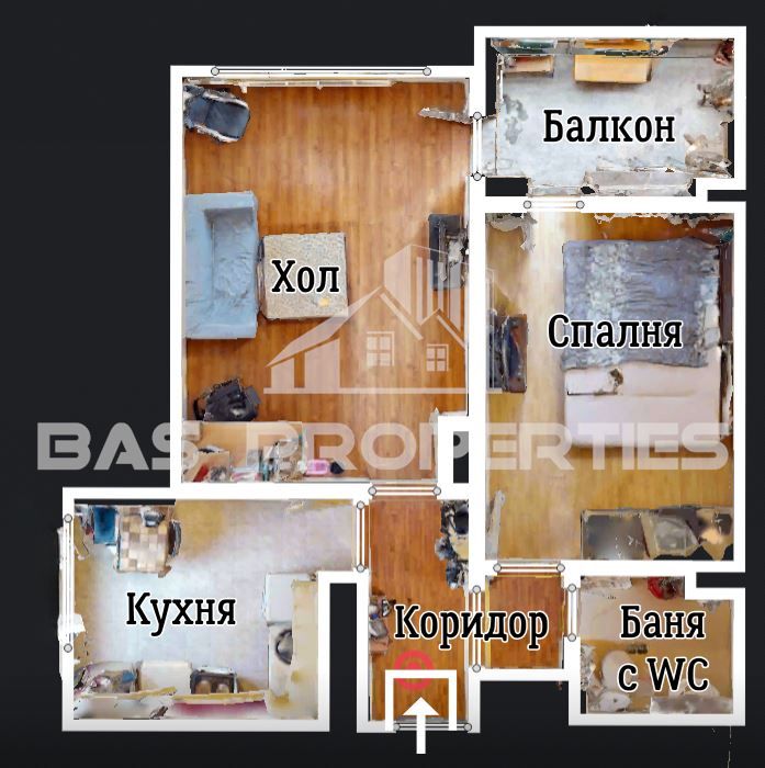 2-стаен в София-Зона Б5 площ 63