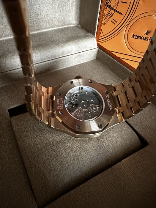 Audemars Piguet Royal Oak Rose Gold Blue