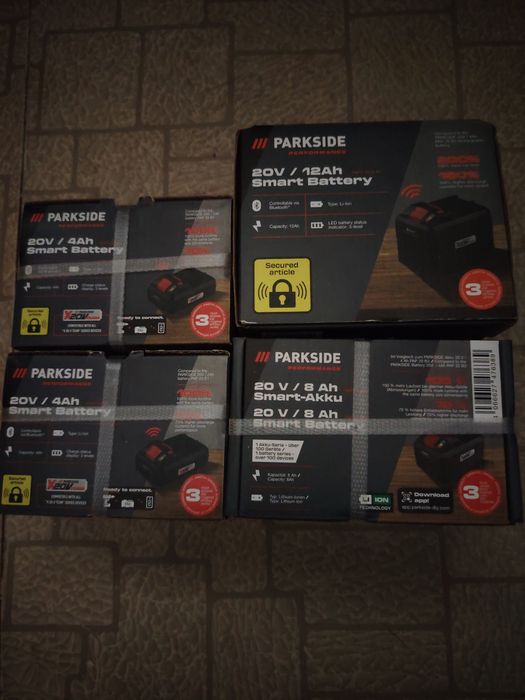 Baterii Parkside smart cu bluetooth!
