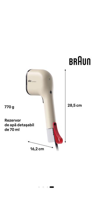 Aparat de călcat vertical cu abur Braun