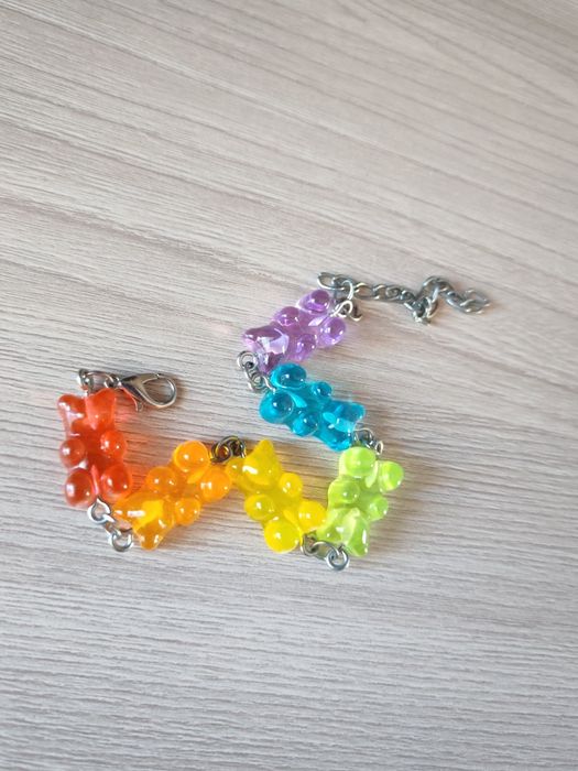 Браслетик с мишками с сережками в подарок