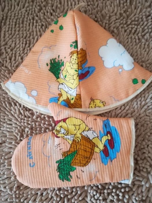 Набор для бани, украшения и бигуди