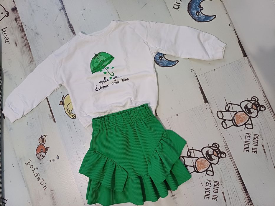 Комплект пола и блуза, Поли, Рокли 110 см