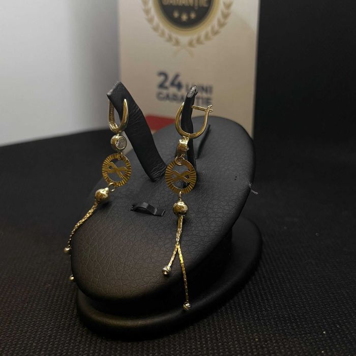 Cercei aur 14K 3.64g (AG15 Gara 1 B33821.1) Garantie 2 ani!