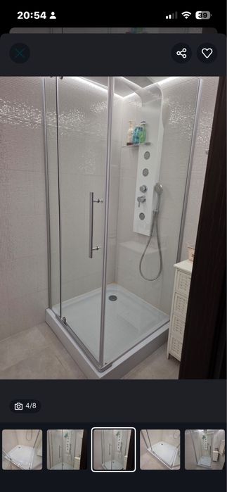 Душевая кабина размер 120/120