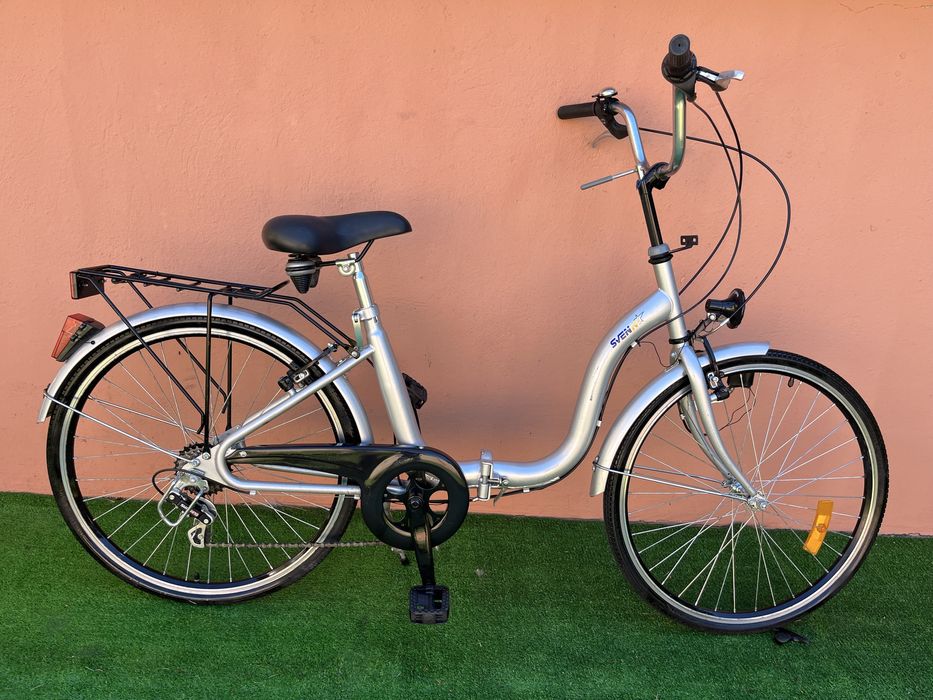 Като Нов Сгъваем Велосипед SVENNY 24цола  6 скор.