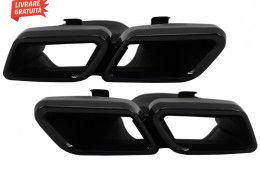 Difuzor Bara Spate Cu Ornamente tobe Negre Mercedes C-Class W205 S205