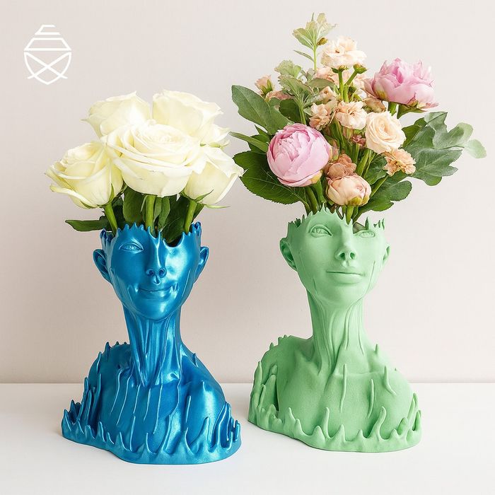 Ghiveci sculptural modern „Drip Girl” – transport gratuit