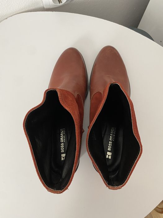 Cizme Hugo Boss orange