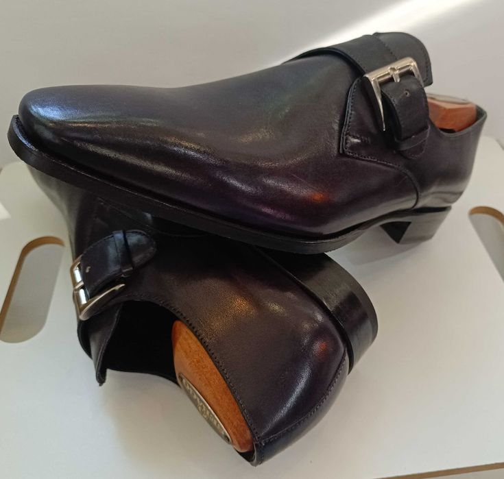 Pantofi de lux 40 42 43 44 45 46 47 monk GREVE NOI lucrati manual piel