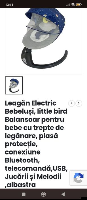 Leagăn electric Little bird