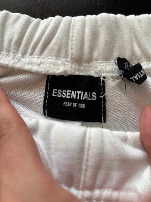 Fear of God Essentials Sweat Shorts White