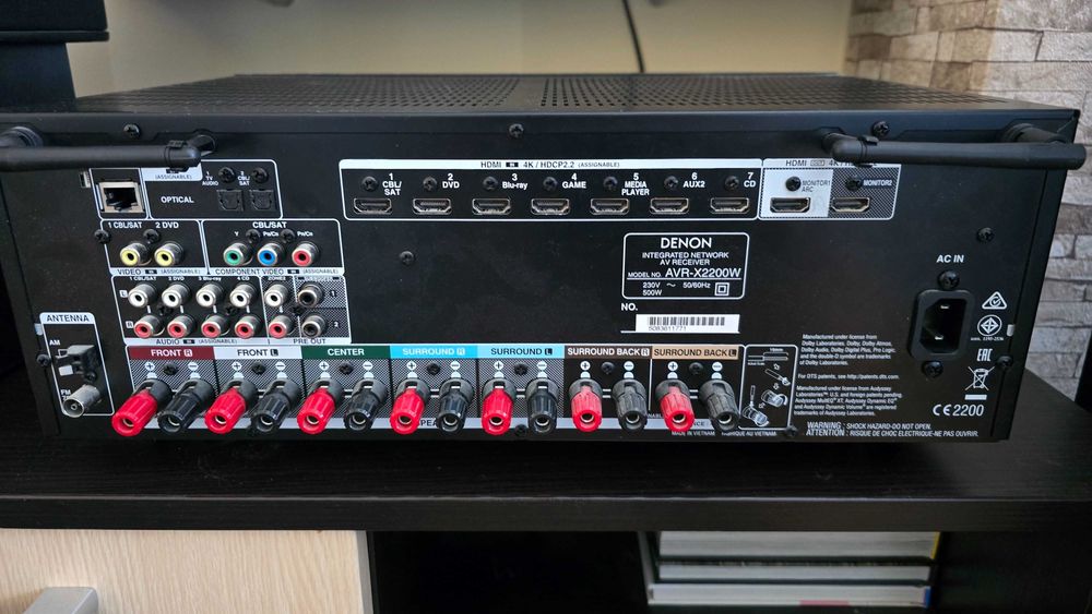 5.1 аудио система за домашно кино Klipsch R-28F, R-14S, R-25C, Denon AVR X2200W, Dali Subwoofer E-12F