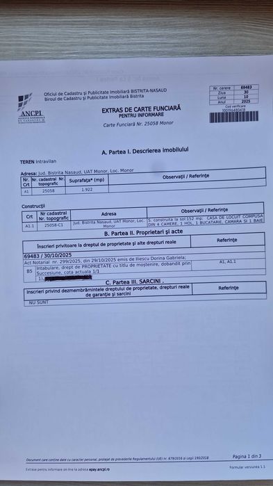 vand casa in Monor, județul Bistrița Năsăud