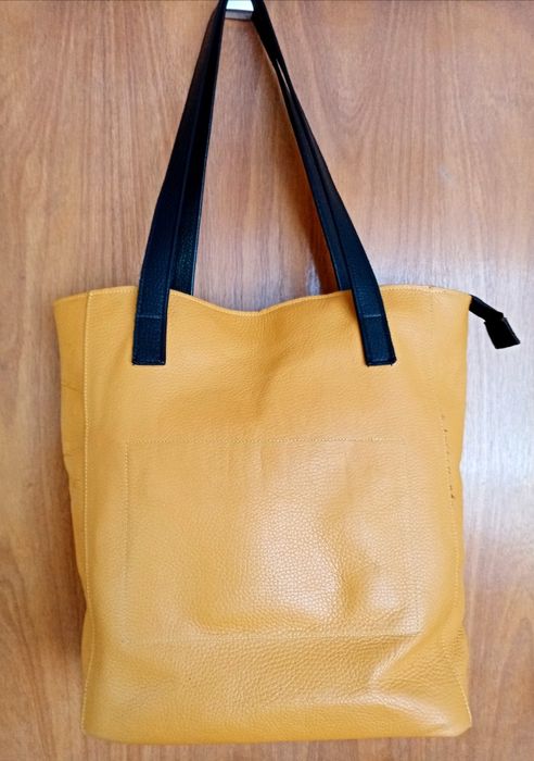Чанта shopper естествена кожа