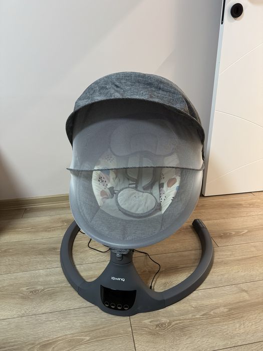 Автоматична електрическа люлка за бебе, 5 степени на скорост, музика