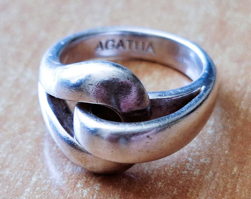 Inel argint vintage 925 Agatha  Infinity Eternity