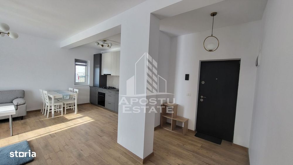 Apartament nou,mobilat si utilat,2 camere+curte 20mp,Torontalului