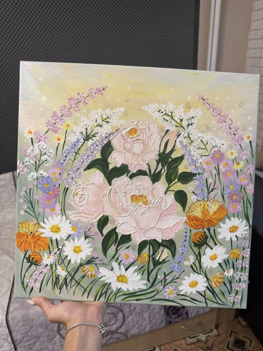 Ръчно рисувана картина „Пролетна нежност”