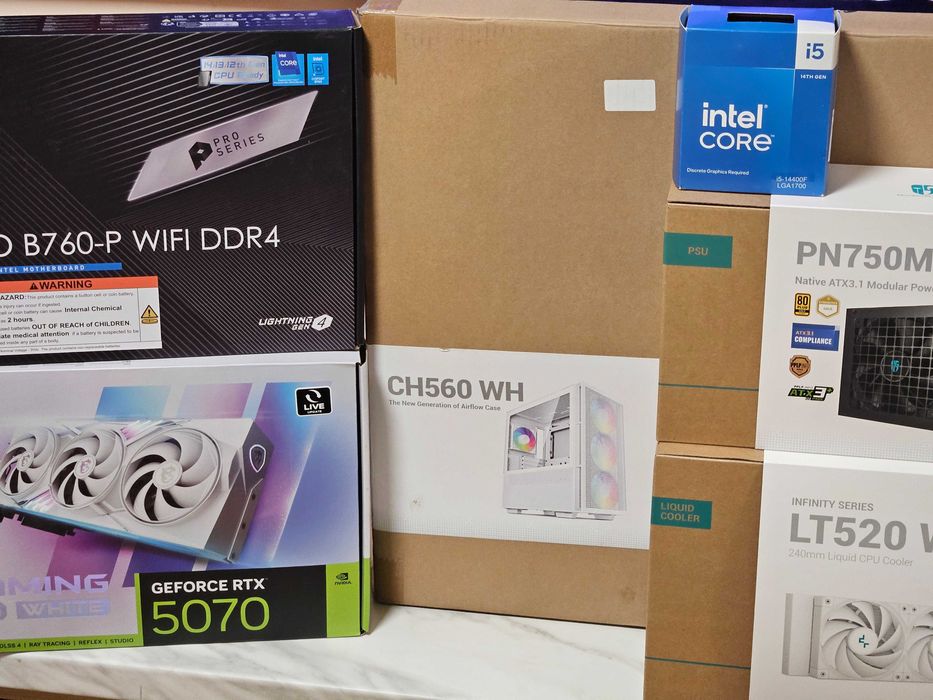 Компютърна конфигурация | 14400f | 5070 12GB | 32GB RAM | 1TB NVMe