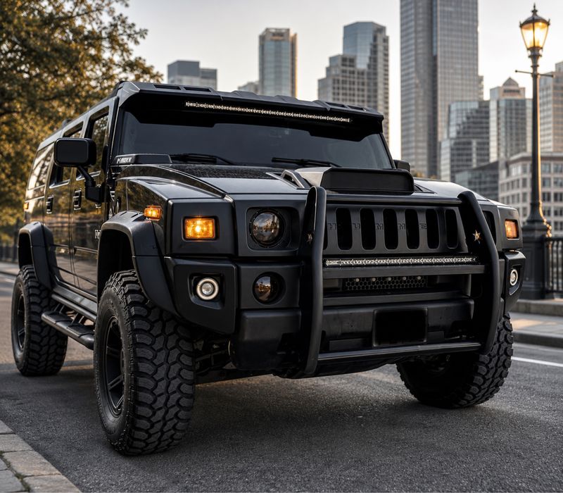 Таран кенгурятник защи бампера Hummer H2 H3