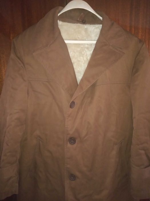 Нова мъжка шуба с агнешка подплата