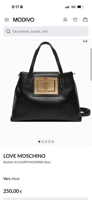 Нова оригинална черна чанта Love Moschito