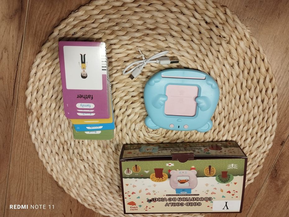 Montesori/Joc educativ/ interactiv cititor de carduri limba Engleza